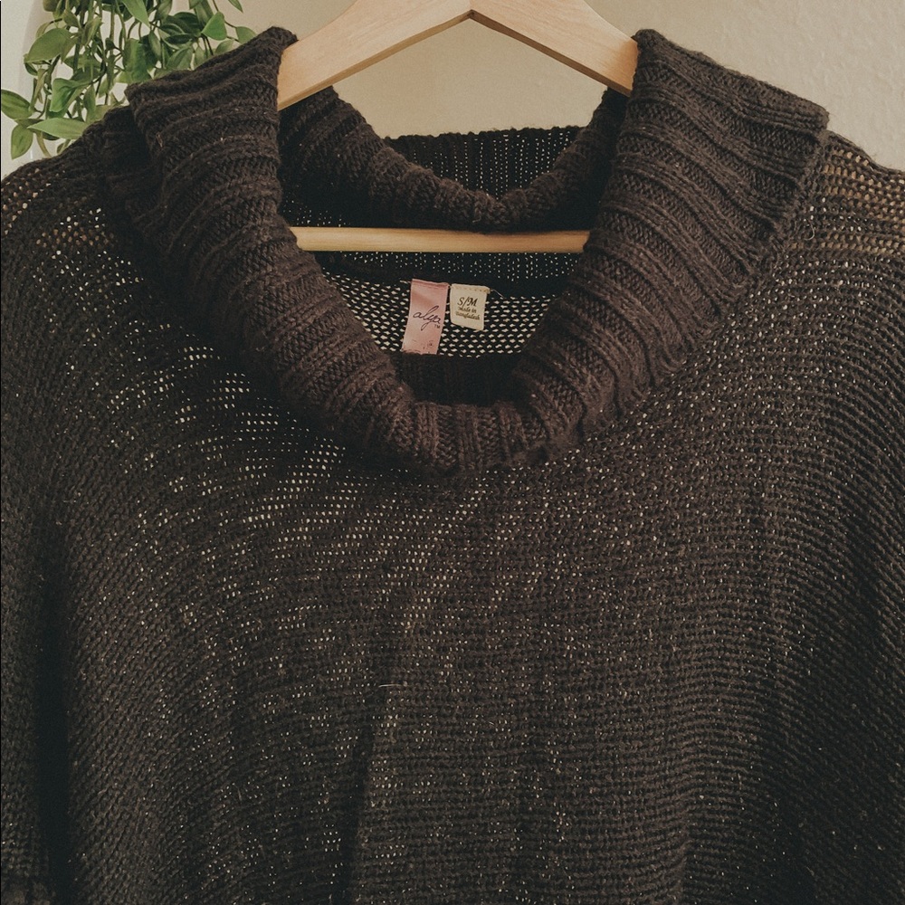 francesca’s collections navy knitted tunic